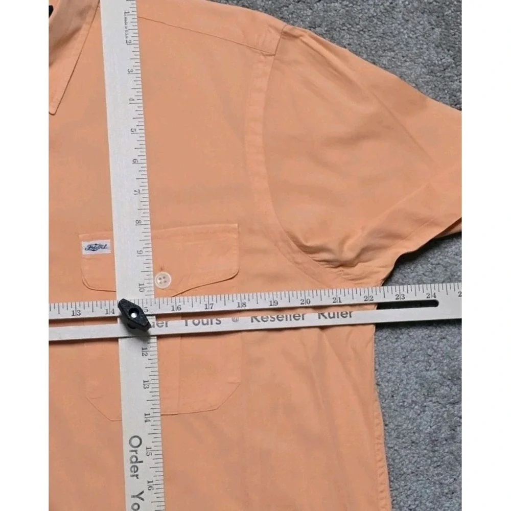 Polo‎ Ralph Lauren Beach Twill Camp Shirt Mens M Orange Button Up